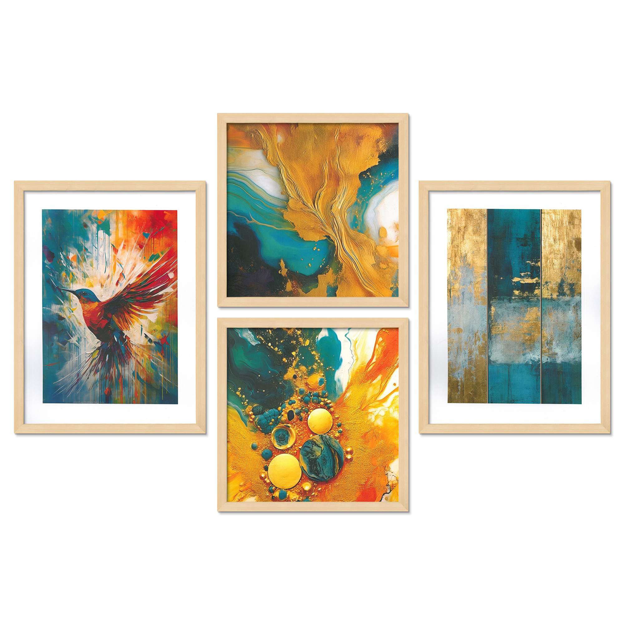 SET OF 4 DIGITAL WALL PAINTING - Image 4